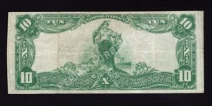626 Mifflintown, Pennsylvania $10 1902 Nationals Back