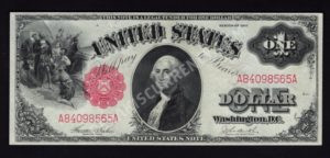 Legal Tender 36 1917 $1 typenote Front