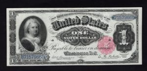 Silver Cert. 221 1886 $1 typenote Front