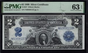 Silver Cert. 257 1899 $2 typenote Front