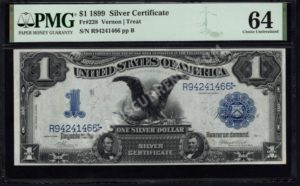 Silver Cert. 228 1899 $1 typenote Front