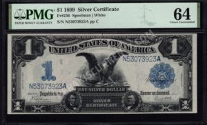 Silver Cert. 236 1899 $1 typenote Front