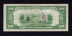 1802-2 Lynchburg, Virginia $20 1929II Nationals Back