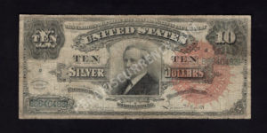 Silver Cert. 283 1886 $10 typenote Front