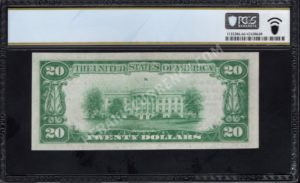 1802-1 Souderton, Pennsylvania $20 1929 Nationals Back