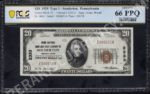 Pennsylvania 1802-1 Souderton $20 nationals