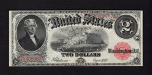 Legal Tender 60 1917 $2 typenote Front