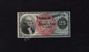 FR 1303 $0.25 4th Issue fractionals Front