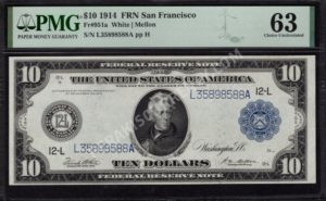 FRN 951a  1914 $10 typenote Front