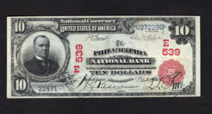 613 Philadelphia, Pennsylvania $10 1902RS Nationals Front
