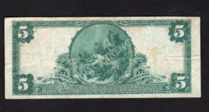 598 Honesdale, Pennsylvania $5 1902 Nationals Back