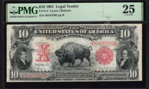 Legal Tender 114 1901 $10 typenote Front
