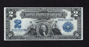 Silver Cert. 249 1899 $2 typenote Front