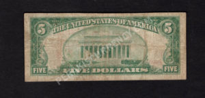 1800-1 New Milford, Pennsylvania $5 1929 Nationals Back