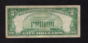 1800-1 Phoenixville, Pennsylvania $5 1929 Nationals Back