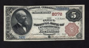 472 Conshohocken, Pennsylvania $5 1882BB Nationals Front