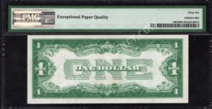 FR 1601 1928A $1 Silver Certificates Back