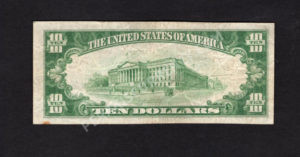 1801-1 Delta, Pennsylvania $10 1929 Nationals Back