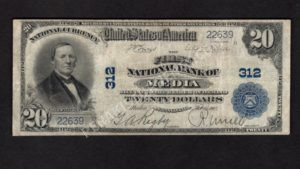 650 Media, Pennsylvania $20 1902 Nationals Front