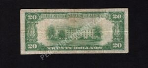 1802-2 Oxford, Pennsylvania $20 1929II Nationals Back