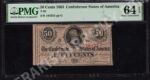 T63 $0.50 1863 confederates