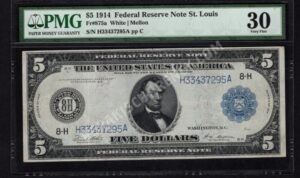 FRN 875a 1914 $5 typenote Front
