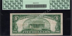 1800-1 St. Paul, Virginia $5 1929 Nationals Back