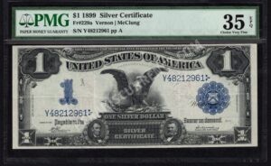 Silver Cert. 229a 1899 $1 typenote Front