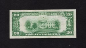 1802-2 Spring City, Pennsylvania $20 1929II Nationals Back