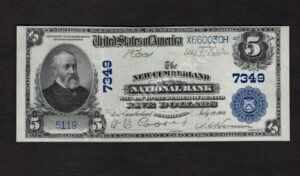 598 New Cumberland, Pennsylvania $5 1902 Nationals Front