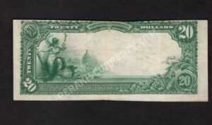 651 Watsontown, Pennsylvania $20 1902 Nationals Back