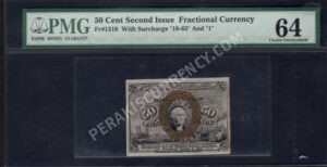 FR 1318 $0.50 2nd Issue fractionals Front