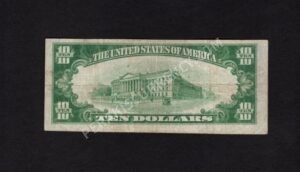 1801-1 Jessup, Pennsylvania $10 1929 Nationals Back