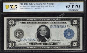 FRN 991A 1914 $20 typenote Front