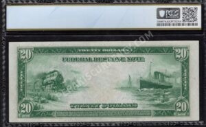 FRN 991A 1914 $20 typenote Back