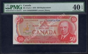Canada $$50 1975 World Notes Front