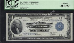 FRBN 717 1918 $1 typenote Front