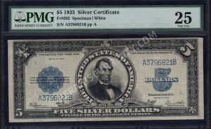 Silver Cert. 282 1923 $5 typenote Front