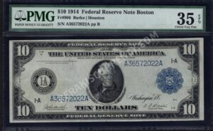 FRN 906 1914 $10 typenote Front