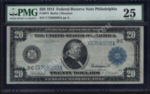 FRN 974 1914 $20 typenote Front