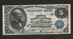575 Mangum, Oklahoma $5 1882VB Nationals Front