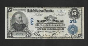 598 Allentown, Pennsylvania $5 1902 Nationals Front