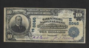 626 Downingtown, Pennsylvania $10 1902 Nationals Front