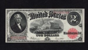 Legal Tender 60 1917 $2 typenote Front