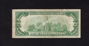 1804-1 Memphis, Tennessee $100 1929 Nationals Back
