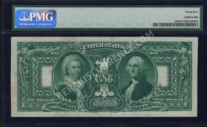 Silver Cert. 224 1896 $1 typenote Back