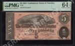 T69 $5 1864 confederates