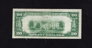 1802-2 Bellwood , Pennsylvania $20 1929II Nationals Back
