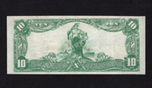 624 Mount Joy, Pennsylvania $10 1902 Nationals Back