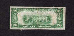 1802-1 Elverson, Pennsylvania $20 1929 Nationals Back